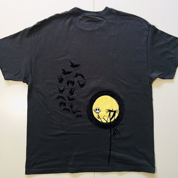 Vintage Mens Nightmare Before Christmas Tshirt With Jack and Bats - Picture 4 of 7